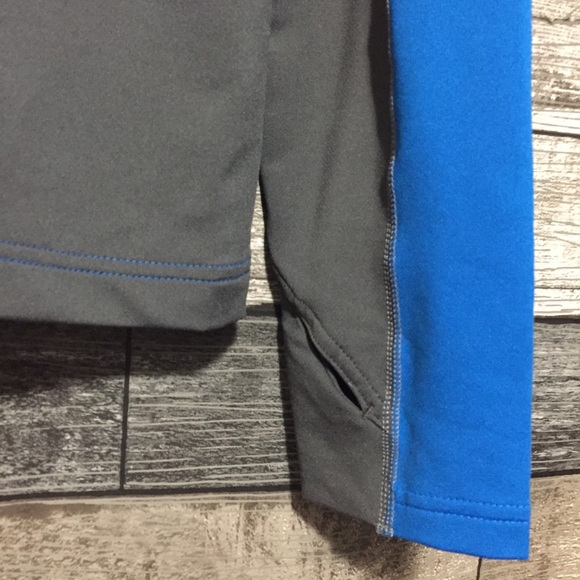 Eddie Bauer First Ascent 1/4 Zip Pullover Men L Blue Gray Stretch Free Heat Pro - Picture 8 of 10